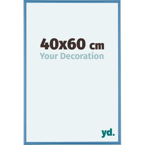 yd. - Cadre photo 40x60 - Bleu Acier - Aluminium - Kent