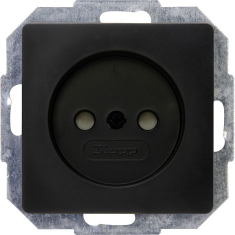 Kopp Einsatz Steckdose Paris Schwarz (matt) 921250089 1 St.