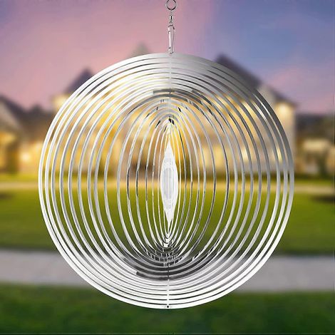 Windspiele für die Gartendekoration, kinetische 3D-Hängewindspiele, Metall-Gartenkunst für den Außenbereich – perfekt
