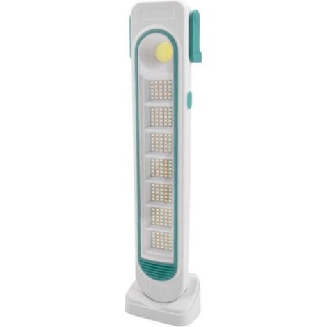 Lampada torcia portatile 175 + 18 LED smd lavoro emergenza Pannello solare TY107