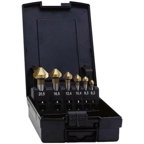 Set de fraises coniques 90° Exact 05568 5 pièces N/A tige cylindrique (1/4)