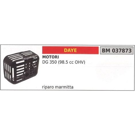 Silenciador de escape DAYE cortacésped DG 350 98cc OHV 037873