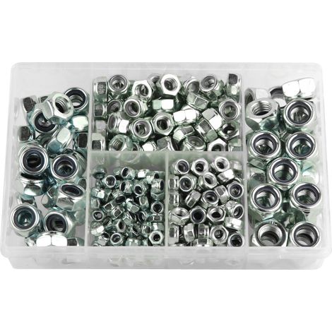 dadi freni (nylstop) DIN 985 assortimento di 335 dadi