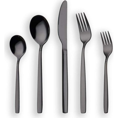 Besteck 30 Titanium plattiert schwarz Service 6 02 schwarz (1/5)