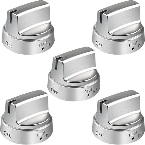 Stainless steel knob WB03X24818, suitable for replacing GE gas cooker knobs, compatible with GE cooker knobs.
