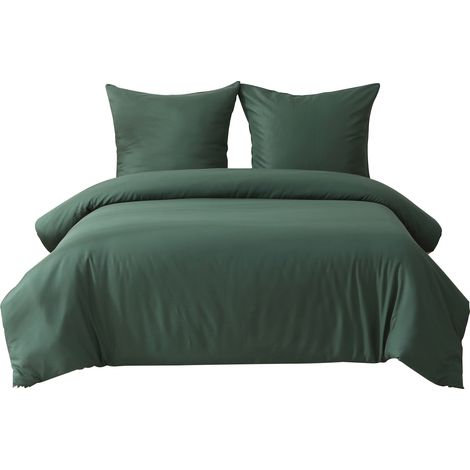 Housse de couette trois pièces (vert malder) housse de couette de taille SD: 155x220 1
Taie d'oreiller: 80x80 2 (1/5)