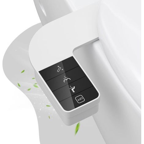 Bidet Toilette WC , Cuvettes Toilette Japonaise Pulvérisateur Bidet Non Électrique Bidet avec double buses rétractables autonettoyantes Fixation de Bidet Ultra Mince (1/5)