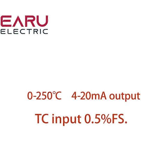 Convertisseur programmable pour thermocouple KJ PT100 vers 4-20 mA, entrée TC, sortie 4-20 mA, transmetteur de température monté sur la tête, entrée TC 0-250, 0,5 (1/5)