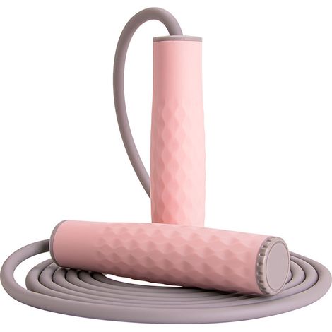Corde à Sauter Poids - Câble en Acier Inoxydable - Poignées Ergonomiques en Silicone - Réglable en Longueur - Pour Entraînement Cardio et Renforcement Musculaire - 1 Pièce (1/5)