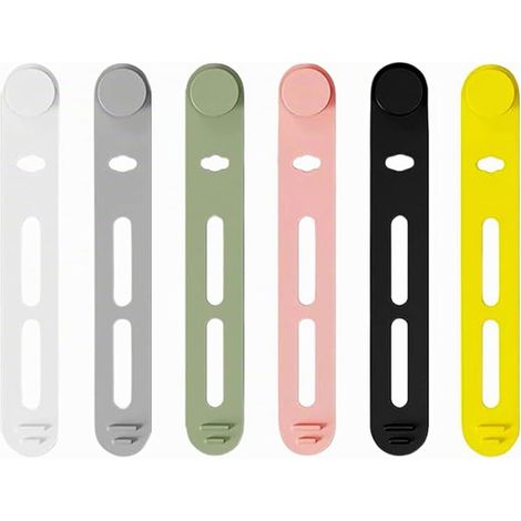 Enrouleur de câbles réutilisable, organisateur flexible pour ranger les câbles de charge, les câbles audio et les câbles réseau. (1/5)