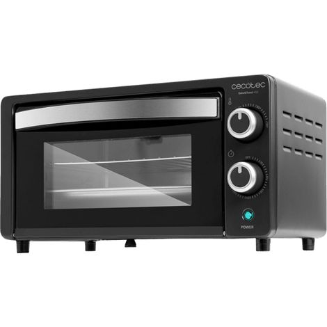 Cecotec Horno de sobremesa Bake&Toast 1090 Black, 10 L, 1000 W, Temporizador 60min, Temperatura regulable hasta 230ºC