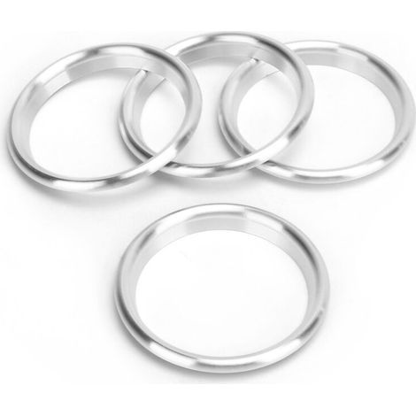 Tbest Luftauslassring aus Aluminiumlegierung, silberne Ersatzleiste, 4-teiliges Set für Modelle 2014–2019, Abdeckung (1/5)