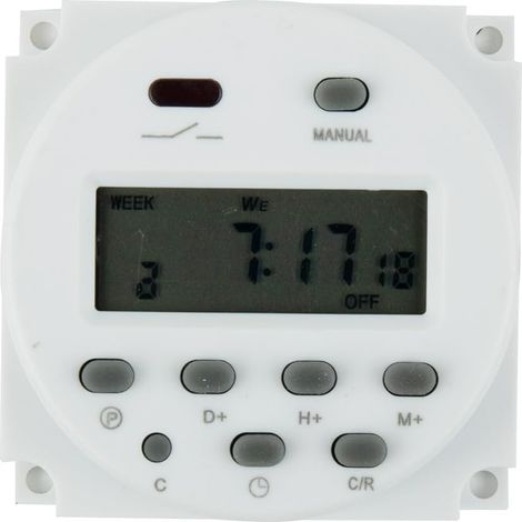 Minuterie numérique 12 V CC, relais temporisé programmable avec (1/5)