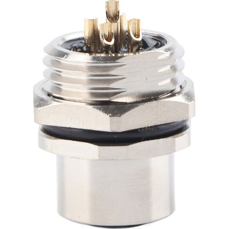 Connecteur étanche IP67 M12 5 broches femelle à encastrer pour panneau, adaptateur prise ronde industriel (1/5)