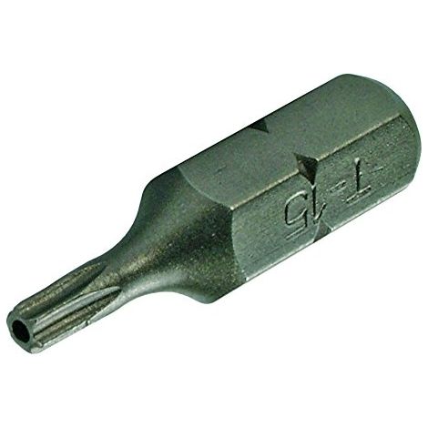 Bit Länge 30 mm Antrieb Außensechskant 8 mm (5/16") T-Profil (für Torx) mit Bohrung T15