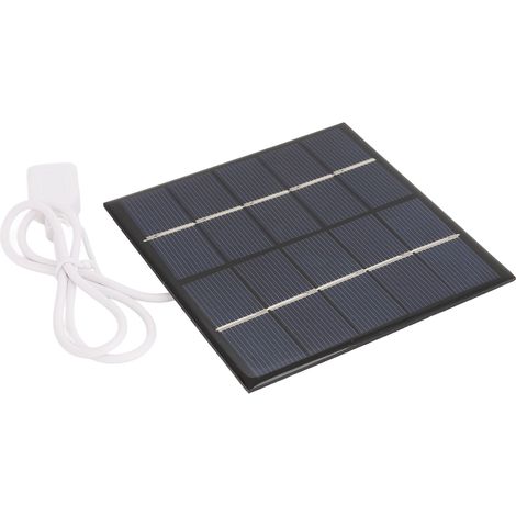 Chargeur solaire portable 1,2 W 5 V pour batterie externe de téléphone 3,7 V (silicium polycristallin) (1/5)