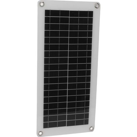 Kit panneau solaire 10 W 18 V à haut rendement de conversion, contrôleur de charge solaire portable 20 A avec boîtier de batterie pour voiture, bateau et extérieur