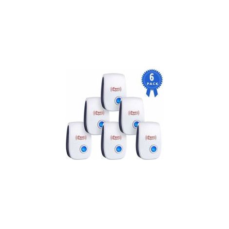 Répulsif ultrason souris et rat – Pack de 6 appareils – Double fréquence ultrasonique – Protection écologique contre nuisibles (1/5)