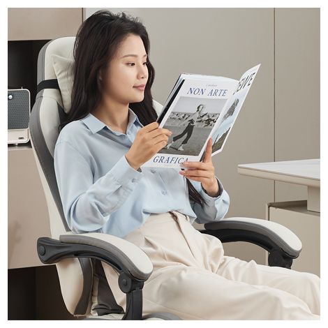 Fauteuil gaming ergonomique avec support lombaire, appui-tête et repose-pieds – Confort anti-fatigue pour longues sessions, parfait pour bureau, domicile et streaming en direct. (1/5)