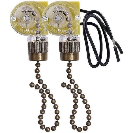 Interrupteur de ventilateur de plafond Ear Ze-109, interrupteur à deux fils avec tirettes pour ventilateurs de plafond La (1/5)