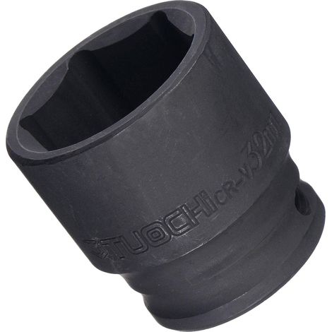 Douille à choc à 6 points, entraînement 1/2", tournevis de 32 mm, douille à choc en acier CR-V durable, longueur 44 mm, pour réparation automobile, retrait facile, tailles métriques (1/5)