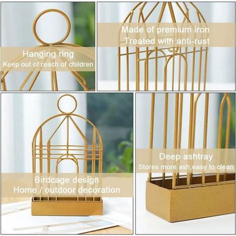 Support de Bobine de Moustique - Nordique - Fer - Antirouille - Durable - Design Cage à Oiseaux (1/4)