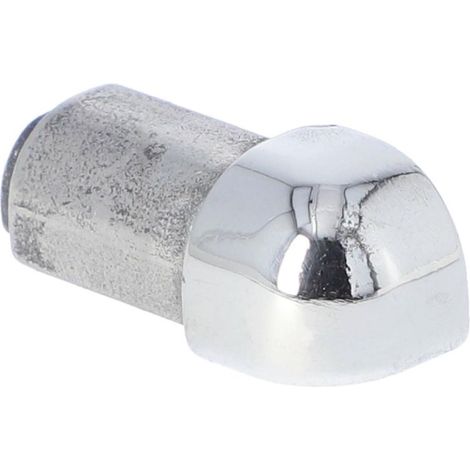 Außenecke, Rundkantenprofil Edelstahl massiv glänzend 8 mm (1/4)