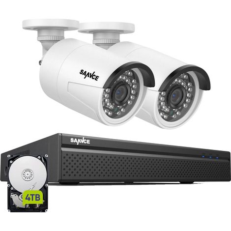 Système de Caméra de Sécurité, Support 8 Canaux, Enregistrement Haute Résolution, 4T (1/2)