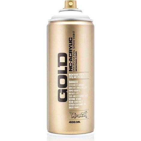 Peinture en bombe - MONTANA - GOLD - 400ml - Couleur: Blanc - Pour décoration