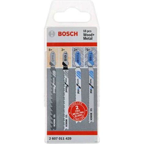 Set di lame per legno e metallo 18pz.