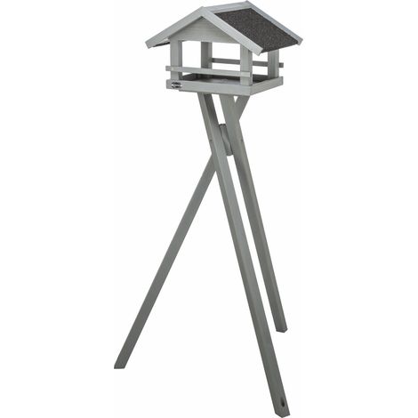 natura Futterhaus mit Ständer Kiefernh.41x27x32cm/1,27 m gr.