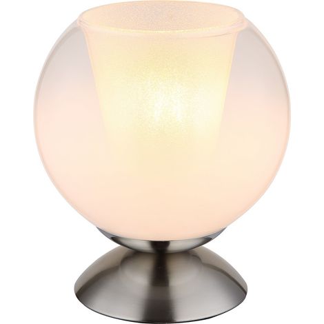 Globo - lampada da tavolo - BARRY - acciaio - vetro - Ø 18cm - (1/5)