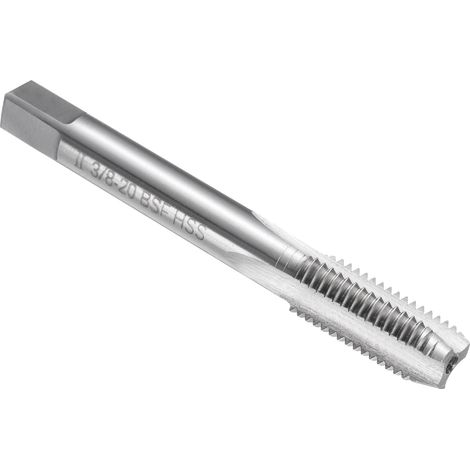 Hand Taps, 3/8"-20 BSF 2B British Right-Hand Finishing Tap in HSS6542(M2) High-Speed Steel, Durable Taps and Dies for Tapping Tools, Screw Repair, DIY (1/5)