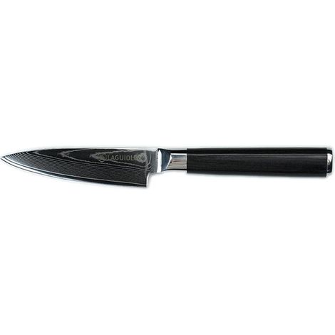 LAGUIOLE CUISSON - Couteau à légumes noir damas 21cm avec étui - "Core" (1/4)