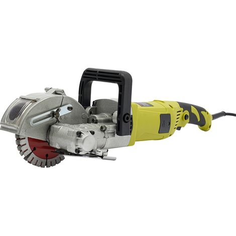 Beton-Fugenfräse, Wandfugenfräse, elektrische Fugenfräse 4 kW, Wandfugenfräse mit 5 Sägeblättern, Wandfugenfräse, Beton-Fugenfräse, 125 mm, grün (1/5)