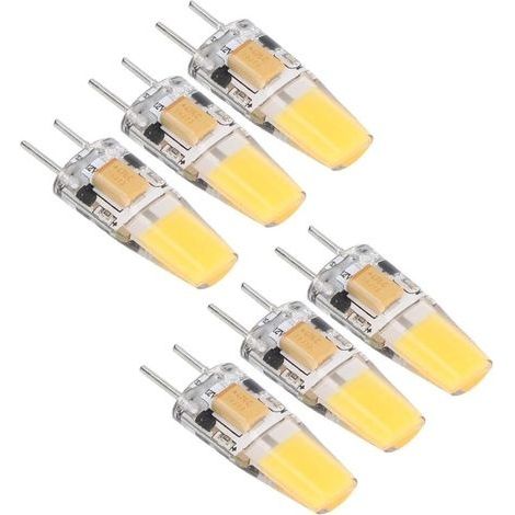 Ampoule LED 500LM GY6.35 Blanc Chaud Douille de Lampe Silicone Plafonnier Ampoule 360° Faisceau Ampoule 5W 12V (1/4)