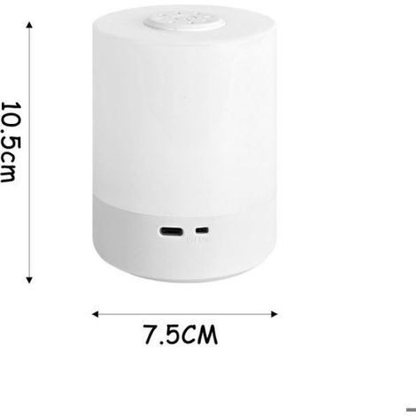 Lampe De Table - LED Rechargeable Par USB - Commande Tactile - Pour Bureau Chambre Salon Extérieur - 10,5 X 7,8 X 7,8 Cm - 1 Pièce (1/5)