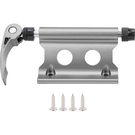 Support de fourche vélo à dégagement rapide, bloc de fixation de fourche avant, clip porte-bagages, couleur titane profond. (1/5)