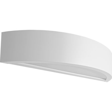 L谩mpara de pared de madera LEJA L谩mpara de semi-techo Blanco Mate (1/5)
