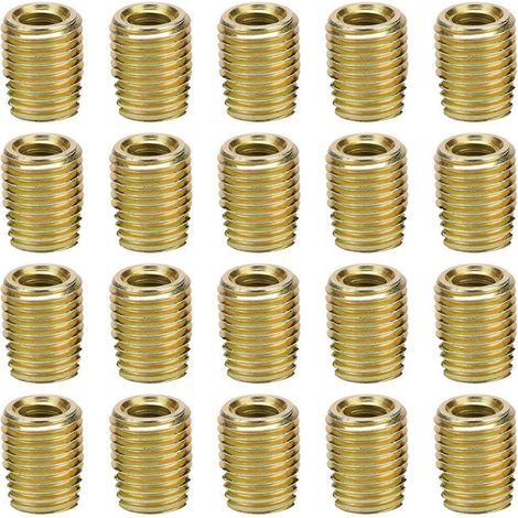 20 inserts filetés en acier au carbone autotaraudeur 302 (filetage intérieur M30,5, filetage extérieur M50,5) (1/4)