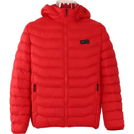 Veste chauffante USB homme rouge XXXL 11 zones chauffantes extérieur sport manteau thermique en coton électrique chauffant pour activités outdoor (1/5)
