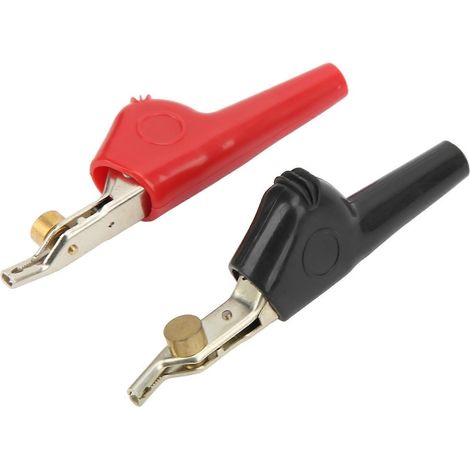 Satz abisoliersichere Prüfklemmen mit Nadel, PVC-Kupfernickel-Elektroklemmen, 25 mm Öffnung