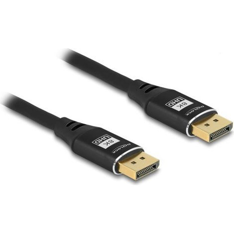 Câble de raccordement Delock DisplayPort Fiche mâle DisplayPort 3 m noir 80622 8K UHD, contacts doré