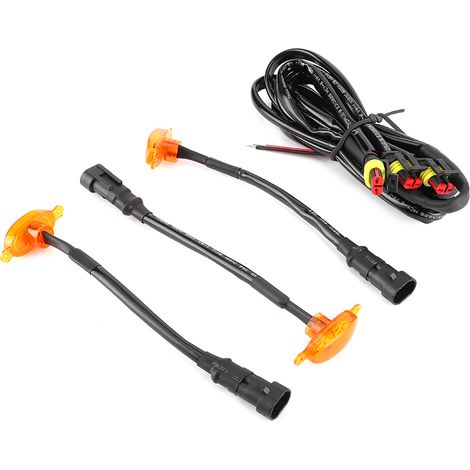 3-teiliges Set LED-Kühlergrillleuchten für die Frontstoßstange, passend für Ford F150/F250/Raptor 2014–2017 (1/5)