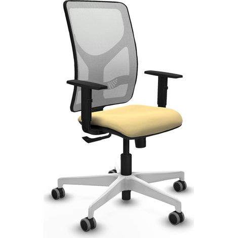 Sedia da ufficio piqueras y crespo Motilla bianco rete pelle (1/2)
