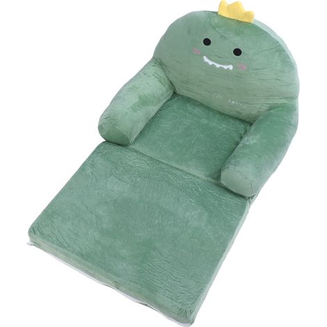 Canapé pliable pour enfants, motif dessin animé mignon, doux et confortable, canapé pliable pour enfants, canapé pour tout-petits, maison d'enfants, dinosaure, 2 couches (1/5)