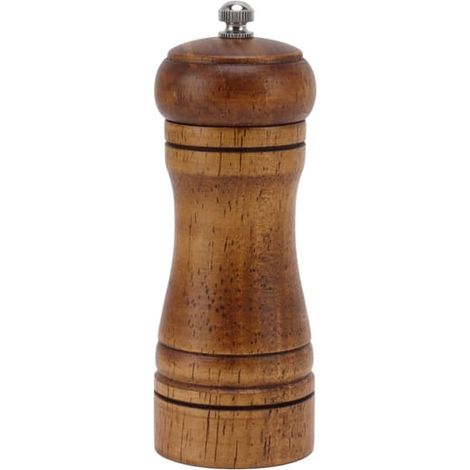 Filiyano-Moulin à sel et à poivre en bois - Mécanisme de broyage en céramique réglable - Moulin pour la cuisine domestique 14,3 x 5,5 cm (1/5)