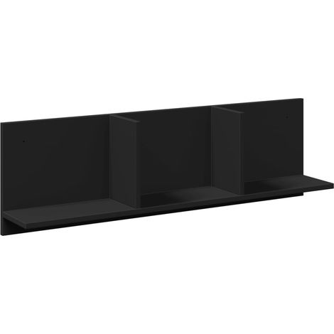 Maison Exclusive - Mobile a Parete 100x16,5x30 cm Nero in Truciolato