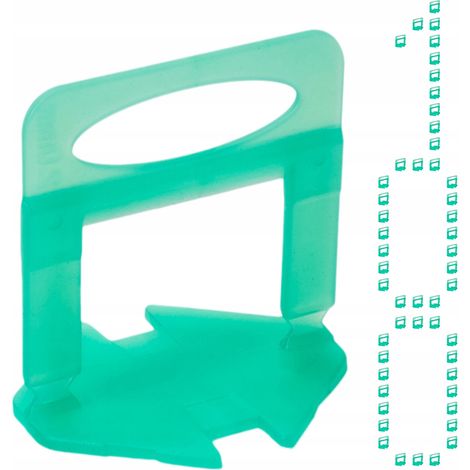 Clip 2 mm 100 pezzi Sistema di livellamento delle piastrelle X-level Polacco (1/5)