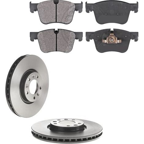 KIT FRENI ANTERIORI compatibile con CITROEN C4 PICASSO II , GRAND PICASSO II (DA,DE) - DISCHI + PASTIGLIE OEM: FDB4765 / 18179 , 18439 /SOSTITUZIONE DIRETTA/BASSA POLVERE/SILENZIOSO (1/5)